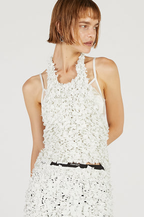 Tape Ribbon Halter Top