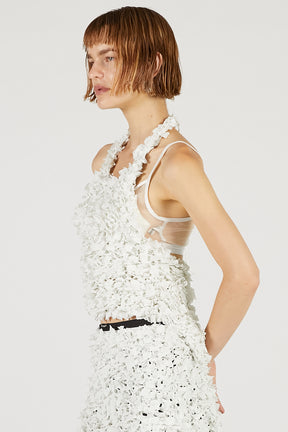 Tape Ribbon Halter Top