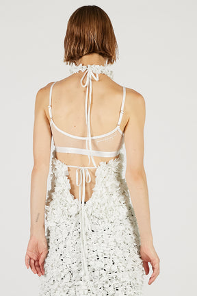 Tape Ribbon Halter Top