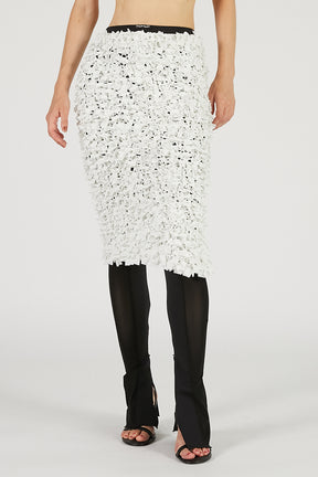 Tape Ribbon Midi Skirt - 2025 AUTUMN