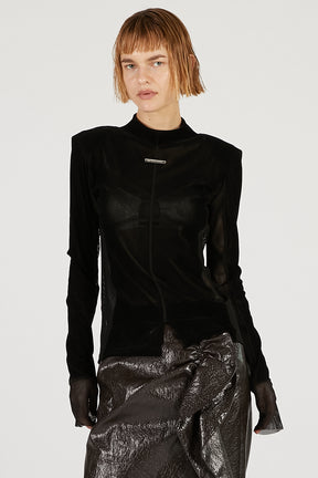 Velour Turtleneck Top - 2025 AUTUMN