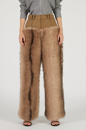 Fur Trim Pants - 2025 AUTUMN