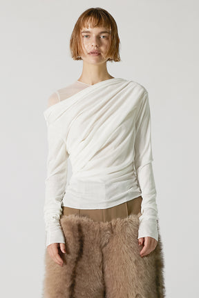 Wool Blend Jersey Top - 2025 AUTUMN