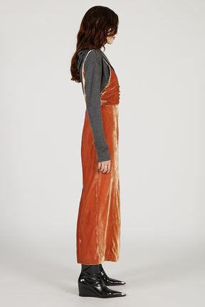 2-Way Velour Camisole Dress