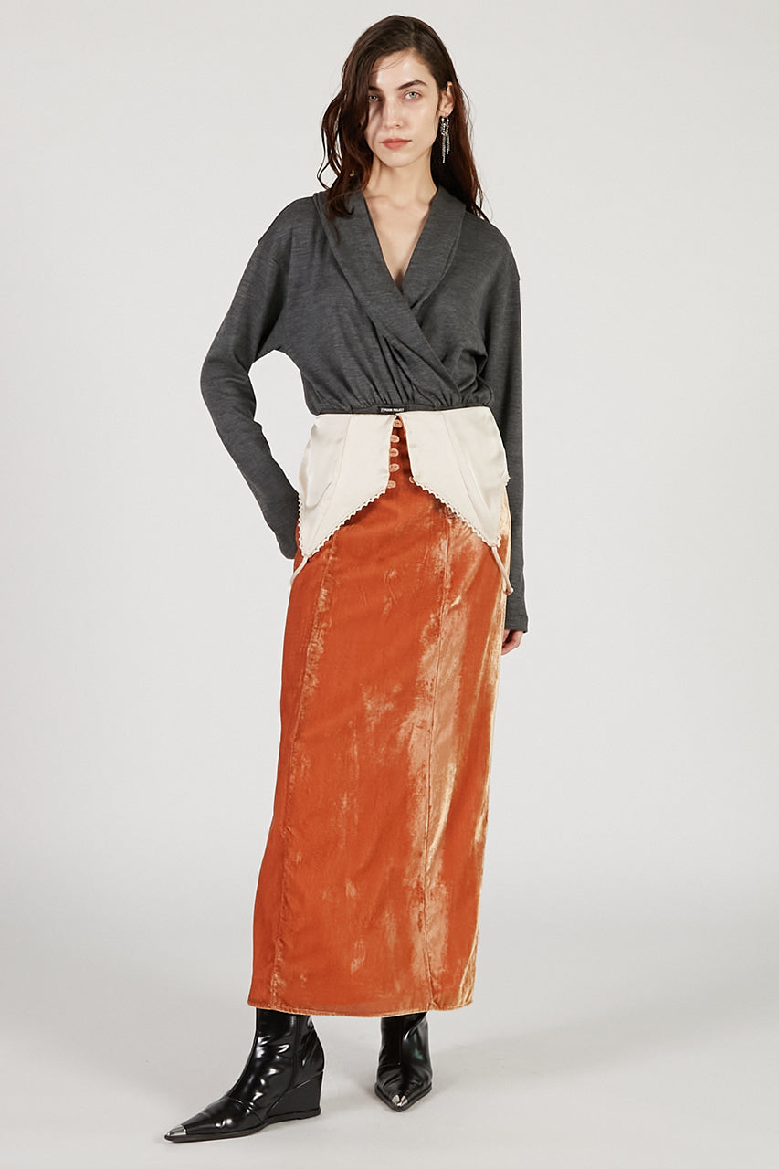 2-Way Velour Camisole Dress