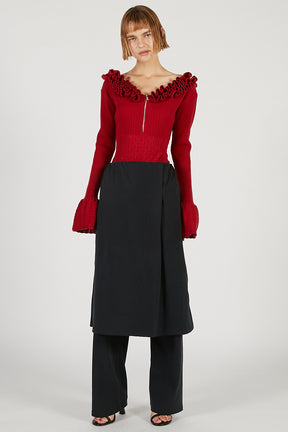 Frill Knit Bodysuit - 2025 AUTUMN