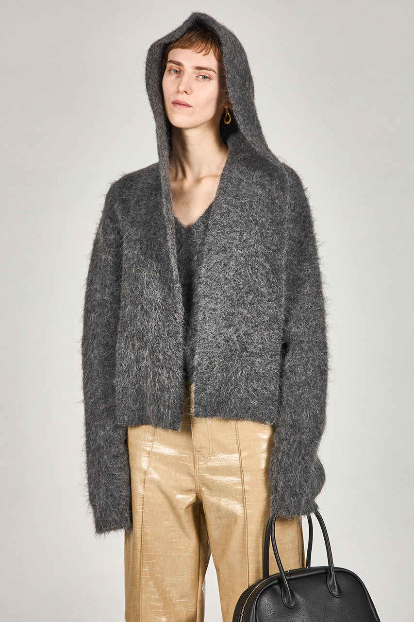 Alpaca Blend 2-Way Hoodie - 2025 WINTER