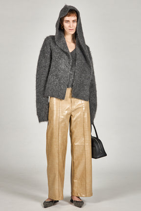 Synthetic Leather Press Pants - 2025 WINTER