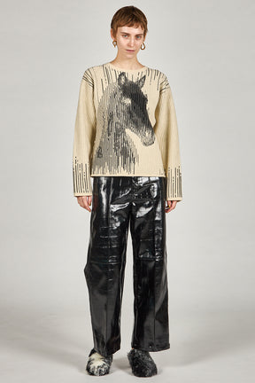 Synthetic Leather Press Pants - 2025 WINTER