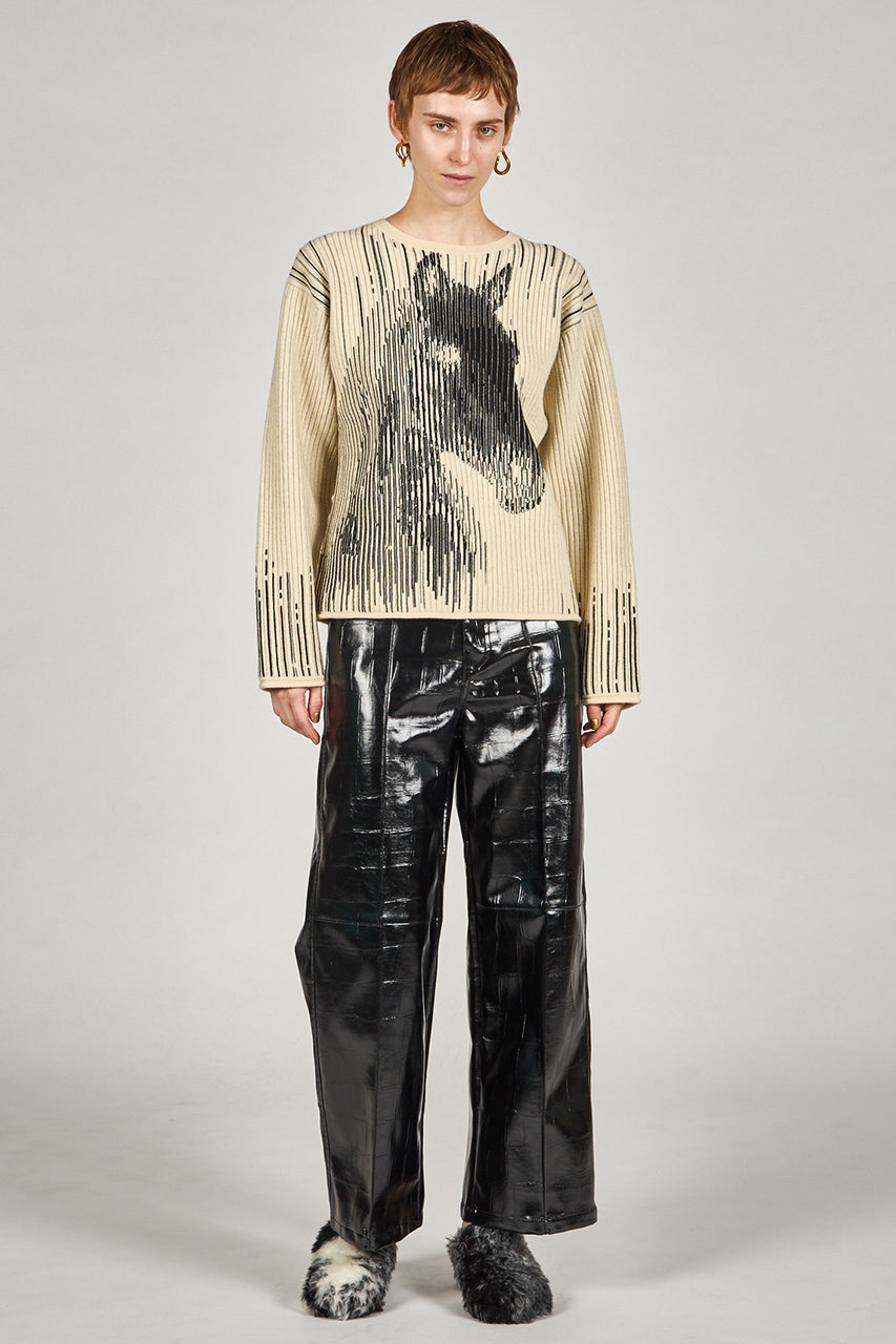 Synthetic Leather Press Pants - 2025 WINTER