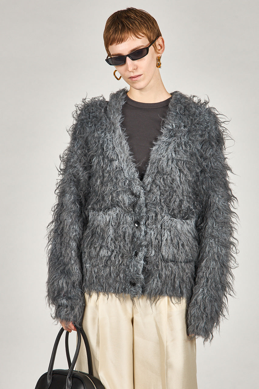 Shaggy Knit Cardigan - 2025 WINTER