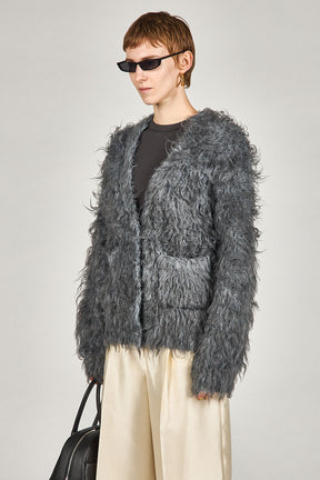 Shaggy Knit Cardigan - 2025 WINTER