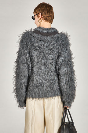 Shaggy Knit Cardigan - 2025 WINTER