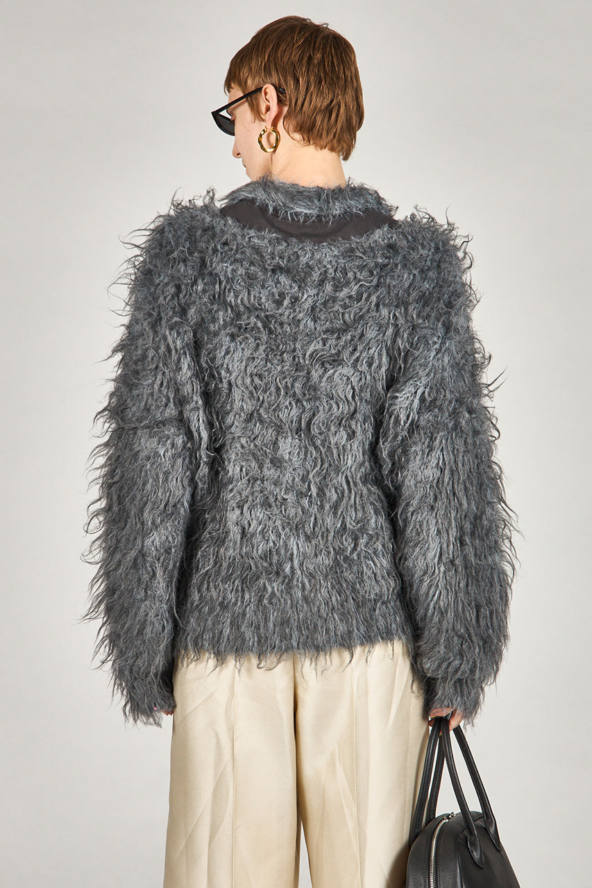 Shaggy Knit Cardigan - 2025 WINTER