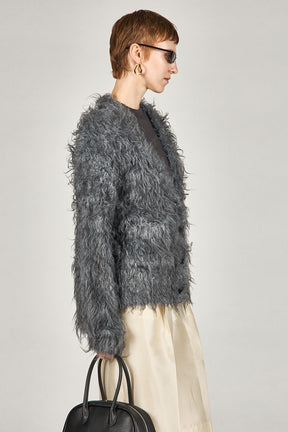 Shaggy Knit Cardigan - 2025 WINTER