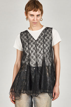 Random Hem Lace Top