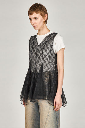 Random Hem Lace Top