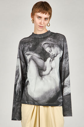 Mythology print long sleeve tee - 2025 AUTUMN