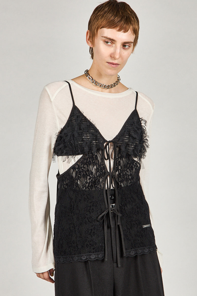 Lace Cut-Out Camisole Top