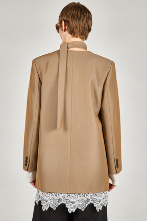 Grand Pianist Wool No-Collar Jacket - 2025 AUTUMN