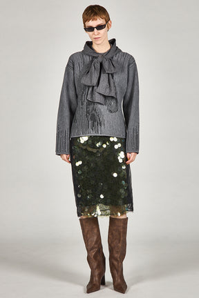 Sequin Midi Skirt