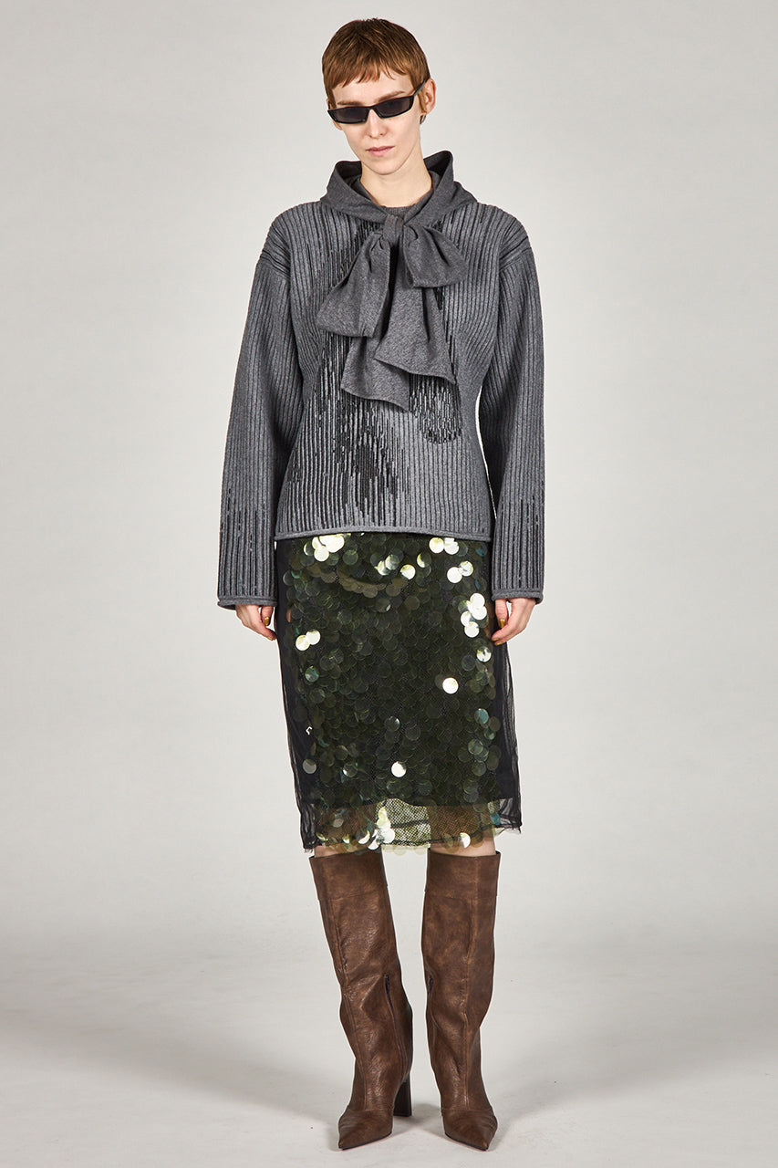 Sequin Midi Skirt
