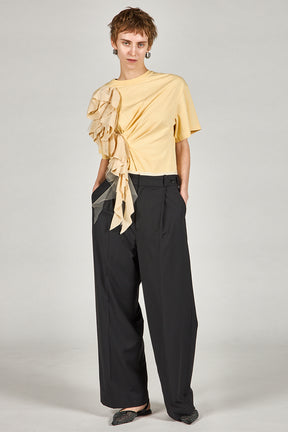 Rose Ruffled T-Shirt