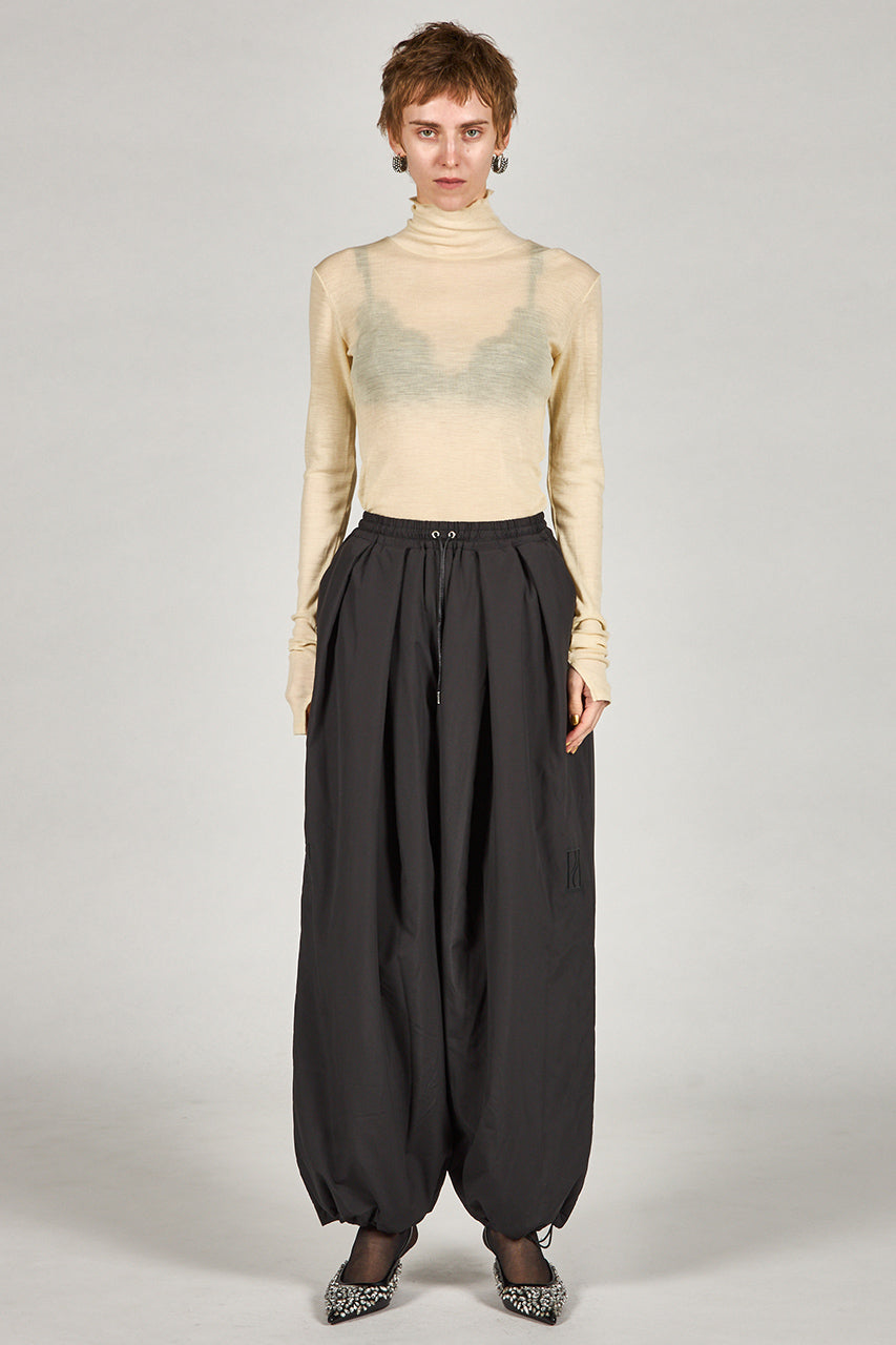 Pure Merino Wool Turtleneck Top