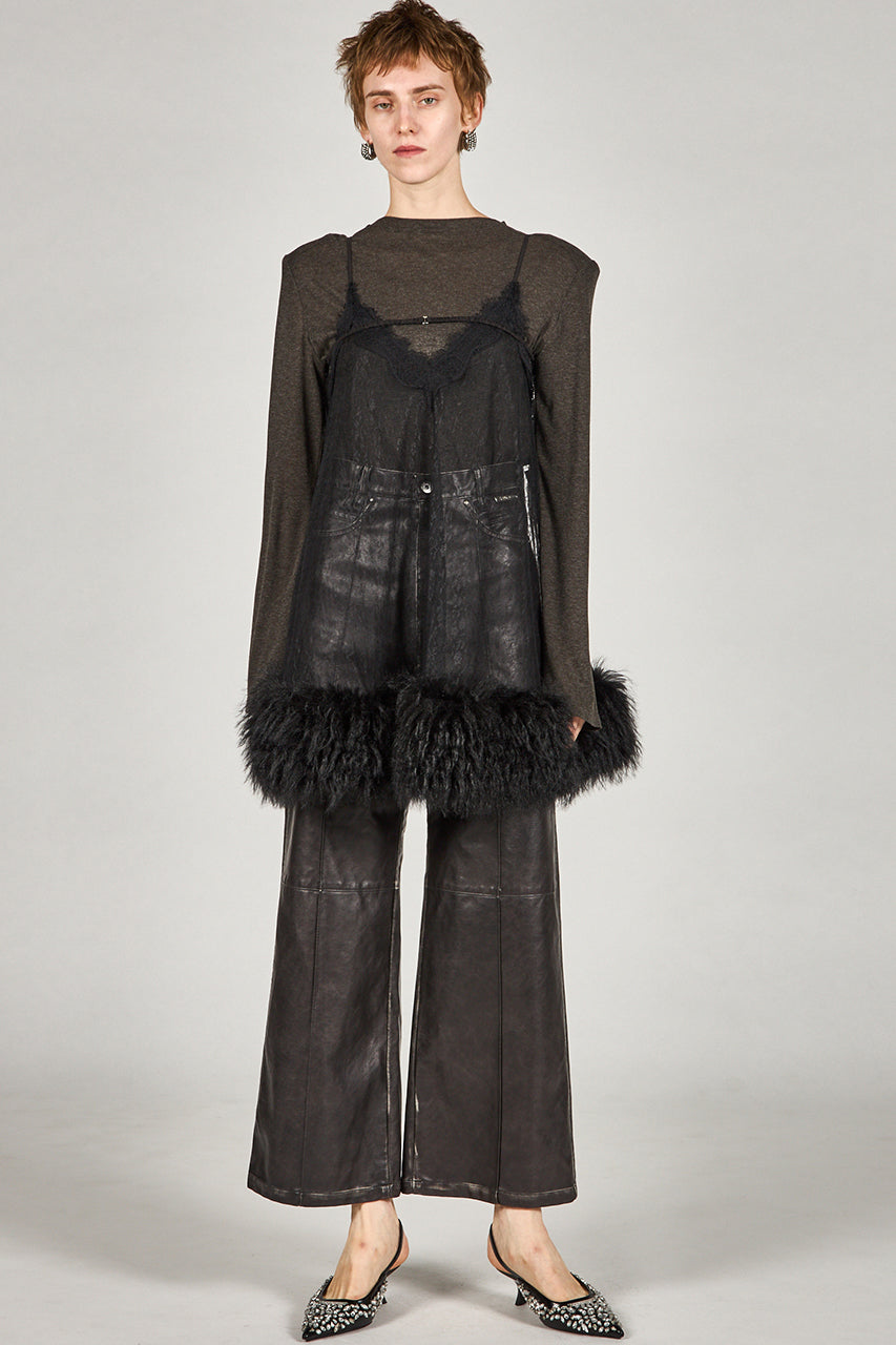 Fur Trim Baby Doll