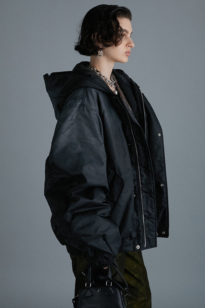 [24Autumn PRE ORDER] HOODED BOMBER OVER JACKET