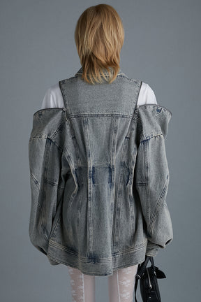 [24AUTUMN PRE ORDER] ZIP DENIM SHIRS BLOUSON