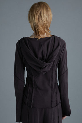 Drape Hoodie Top