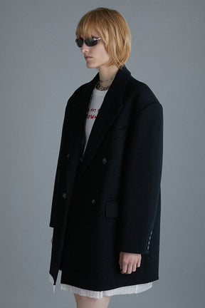 【24AUTUMN PRE ORDER】Double Knit Overcoat Jacket