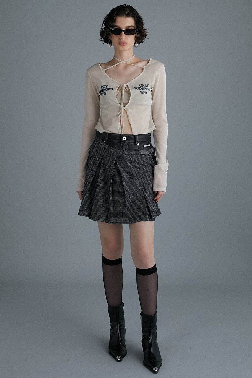 Only faux leather mini skirt hotsell