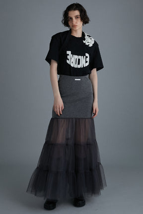 [24Autumn PRE ORDER] TULLE Docking Volume Skirt