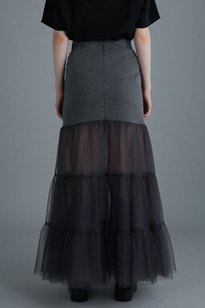 [24Autumn PRE ORDER] TULLE Docking Volume Skirt