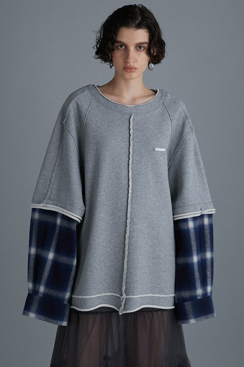 Shirt Layered Sweatshirt