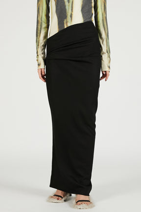 Wool Skirt Black
