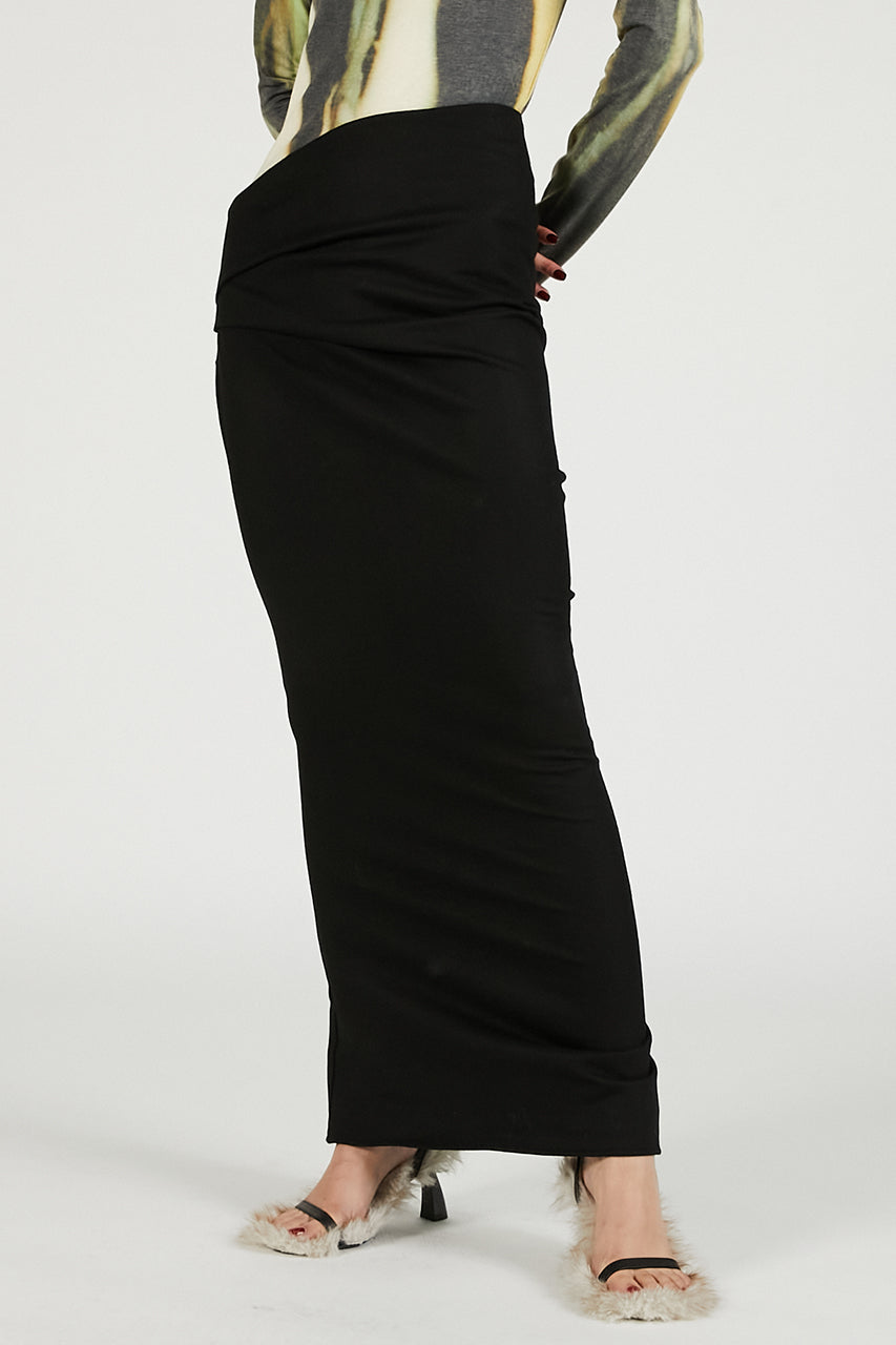Wool Skirt Black