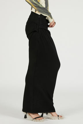 Wool Skirt Black