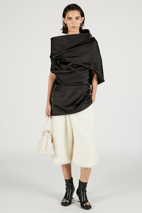 Fur Combination Half Pants - 2025 WINTER