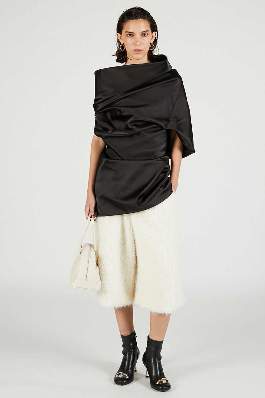 Fur Combination Half Pants - 2025 WINTER