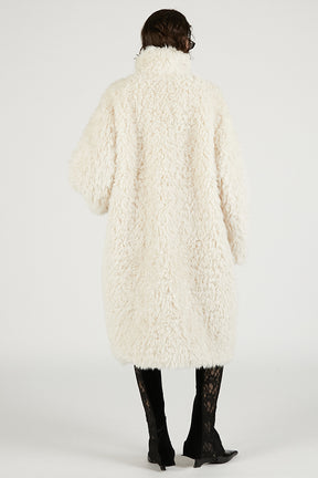 Synthetic Fur Long Coat - 2025 WINTER