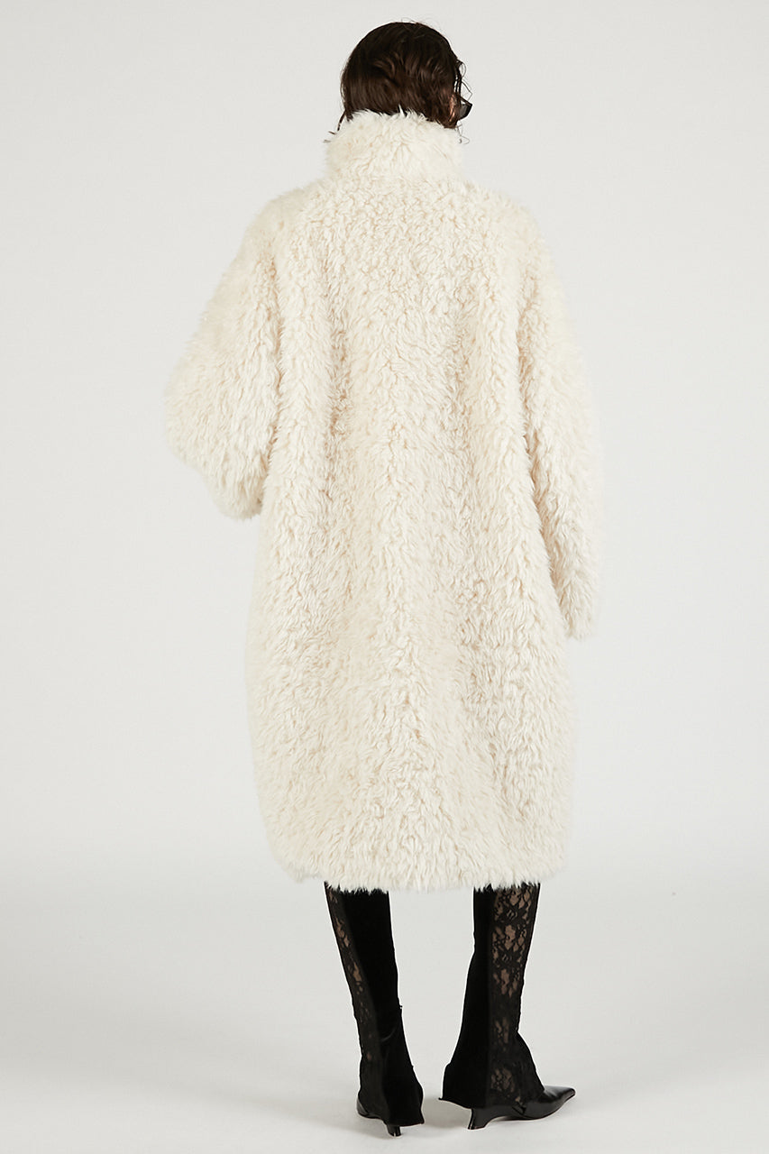 Synthetic Fur Long Coat - 2025 WINTER