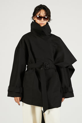 Mini Scarfcoat Black