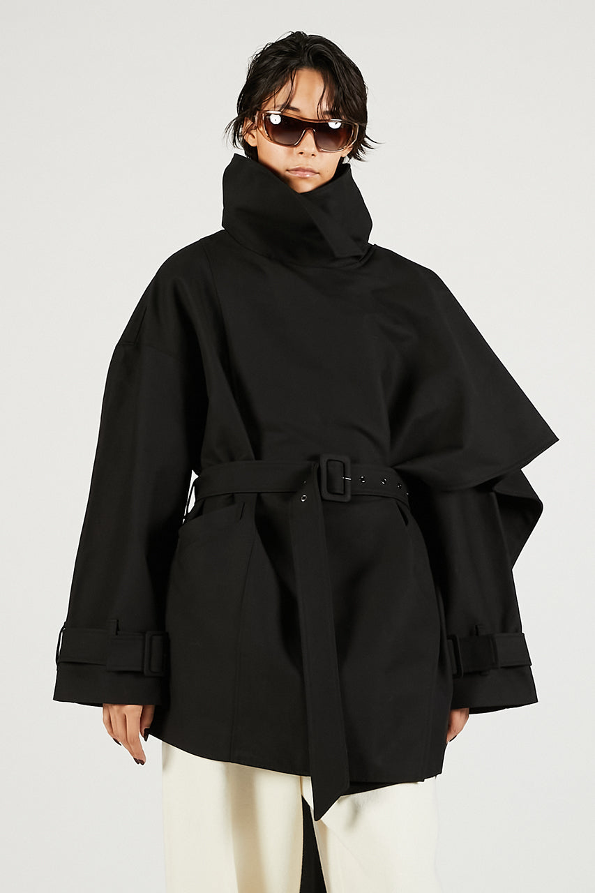 Mini Scarfcoat Black