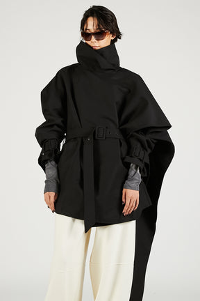 Mini Scarfcoat Black