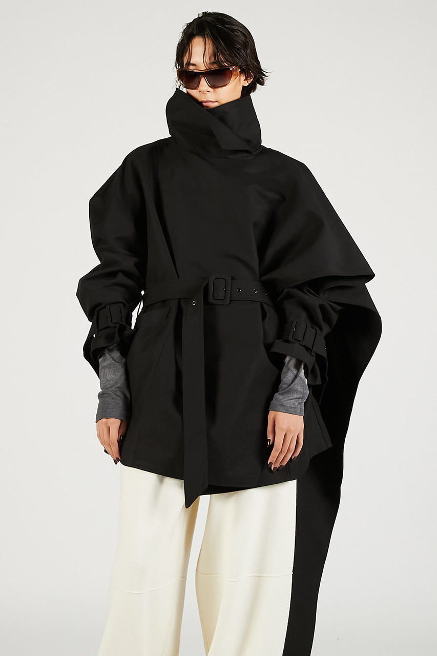Mini Scarfcoat Black