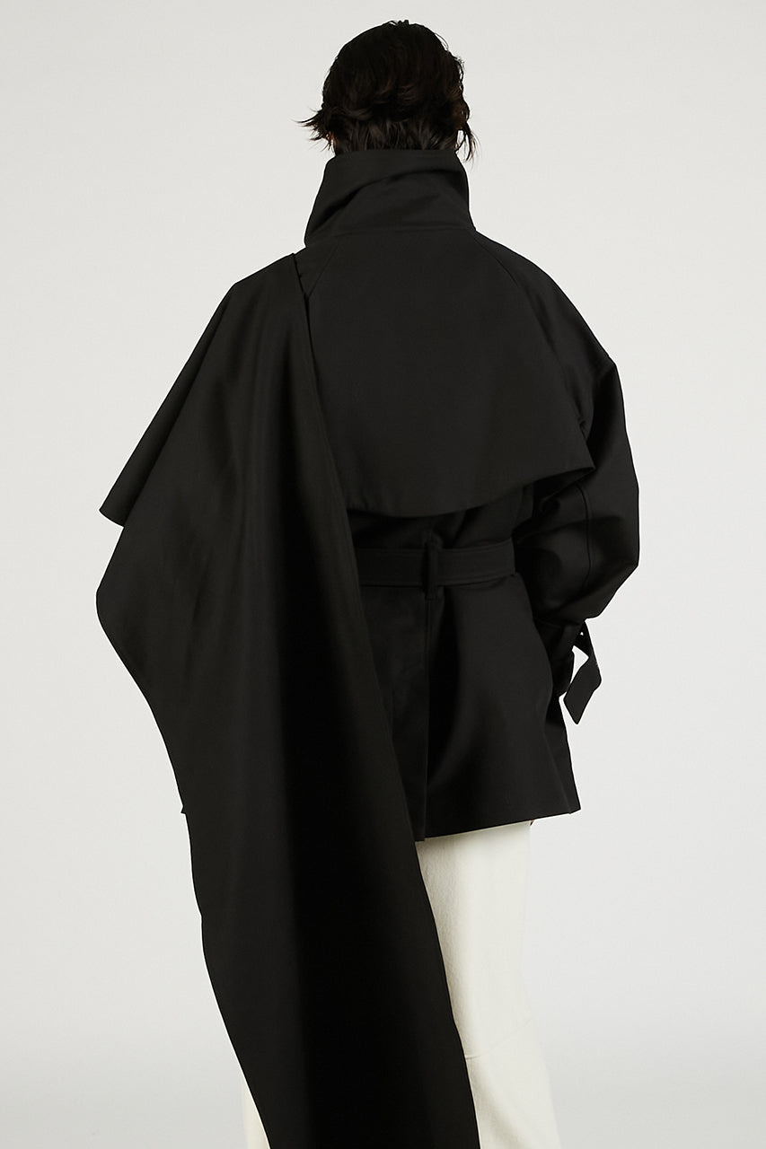 Mini Scarfcoat Black