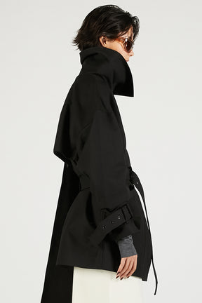 Mini Scarfcoat Black